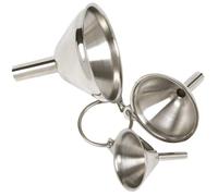 Lot de 3pcs Entonnoir Portable Mini Entonnoir en en Acier Inoxydable de Cuisine Alimentaire Entonnoir