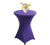 Lot De 4/2/6/1 Housse Mange Debout, Nappe Mange Debout, Ø 60-80 Cm Housse Pour Table Haute, Nappe Cocktail Ronde Extensible En Spandex Pour Banquet De Cocktail De Mariage,80x110cm ( Color : 12# , Size