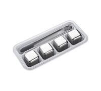 Lot De 4/6/8 Cubes De Glace Au Whisky En Acier Inoxydable, Pierres De Whisky Réutilisables Pour Le Scotch Et Le Bourbon