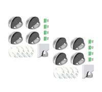 Lot de 4/8 butoirs de porte montés au sol avec tampon en caoutchouc, B | Butoir de porte autocollant anti-collision sans perçage pour une utilisation durable, empêche les dommages et assure