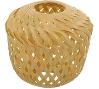 Lot de 4 abat-jours en bambou tissé, à clipser pour plafonniers et lustres, couleur noire, protection anti-éblouissement pour salon