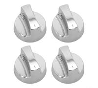 Lot de 4 accessoires galvanisés pour barbecue à gaz nécessitant un montage de bouton de 58 mm et un insert central de 8 mm (sans base)