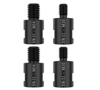 Lot de 4 accessoires pour meuleuses communes permettant la commutation de filetage de 5/8 ~ 11 à M 10 et M 14 mâle, idéal pour le polissage en profondeur, le ponçage des adaptateurs de filetage
