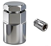 Lot de 4 adaptateurs de douille, convertisseur de liquet 6,35 mm, 1,27 cm, libération rapide pour acier CR-V, résistant à la rouille, pour mécanicien bricolage (A)