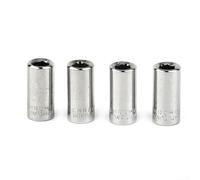 Lot de 4 adaptateurs de douilles hexagonales à entraînement carré de 10,2 cm, convertisseur en acier au chrome vanadium pour tournevis, perceuse électrique et tournevis, porte-embout à changement