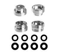 Lot de 4 adaptateurs de robinet M16 à M22, M18 à M22, M20 à M22, M22 à M22, M22 à M22, adaptateur de robinet universel pour robinet d'évier de cuisine, adaptateur de robinet pour évier de cuisine et