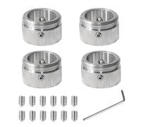 Lot de 4 adaptateurs de thermostat - Filetage M30 x 1,5 | Adaptateur de thermostat de radiateur intérieur Ø 22 mm pour valve Danfoss Ra, Rav, Ravl avec 8 vis et 1 clé hexagonale