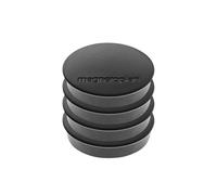Lot de 4 aimants Discofix Noir 30 x 8 mm