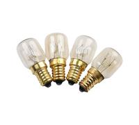 Lot de 4 ampoules globe E14 25 W 240 V for réfrigérateur, four, électroménager, pièces de rechange for réfrigérateurs
