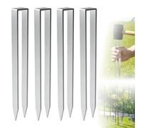 Lot De 4 Ancrages Au Sol pour Arche De Rosier: Piquets De Fixation pour Arche De Jardin, 30x2,9x2,1cm, Forme U Sardines De Fixation pour Jardin, Camping, Parcs D'attractions, Tentes