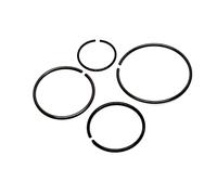 Lot de 4 anneaux de retenue 25 mm pour tiges en acier à ressort phosphaté DIN 7993 A G05B