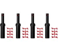 Lot de 4 arroseurs Hunter PGJ-04, raccordement 1/2", portée de 4,3 à 11,6 mètres