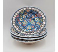 Lot de 4 assiettes creuses Tebsi Bakir royal - D 23 cm