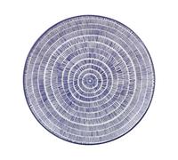 Lot de 4 assiettes plates Hanami 26,5 cm, décoration bleue B