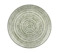 Lot de 4 assiettes plates Hanami 26,5 cm, décoration verte B