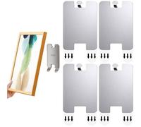 Lot de 4 Attache Cadre sans Percer,Forte Fixation Murales sans Percer et sans Clous pour Tableaux,Photos et Toiles,Crochet