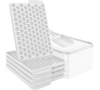Lot de 4 bacs à glaçons, faciles à démouler, 104 petits glaçons pour vos boissons