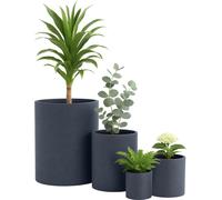 Lot de 4 bacs à plantes ronds 1