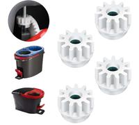 Lot de 4 balais à Pédale pour Vileda Seau Rotation Roulement Embrayage Pignons Rechange Compatibles avec Ocedar Utilisé pour Le Roulement de Pédale à Embrayage Unique et Le kit de pignon Dengrenage