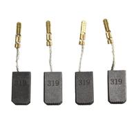 Lot de 4 balais de charbon 316046800 pour meuleuse d'angle Metabo W8-115, W8-125, W11-125, WE14-150, WE14-125 - Compatible avec les modèles 800 W à 1400 W