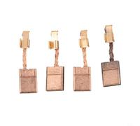 Lot de 4 balais de charbon compatibles avec DTD146 DHP456 DHP458 BHP456 BDF446 CB440 Remplacement pour perceuse-visseuse sans fil visseuse à percussion et meuleuse d'angle 3 x 10 x 13,4 mm Accessoires