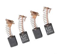 Lot de 4 balais de charbon de moteur pour scie à onglet RAGE3-S & Fury 3-S, pièces de rechange de 6 x 11 x 16 mm, construction en carbone et métal de haute qualité pour outils électriques Evolution