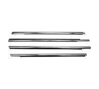 Lot de 4 bandes d'étanchéité étanches à pression pour fenêtre de voiture 301 2013-2017 (Noir Chome)
