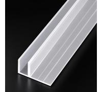 Lot de 4 bandes d'étanchéité transparentes pour porte de douche en verre sans cadre en caoutchouc pour porte en verre de 6 mm, matériel de salle de bain, longueur 2 m, type F