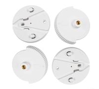 Lot de 4 bases de caméra pour moniteur de bébé Eufy Security SpaceView Pro - Support stable en plastique Pièce de rechange pour une large compatibilité facile à installer Blanc