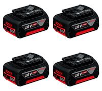 Lot de 4 batteries BOSCH GBA (18 V - 5,0 Ah)