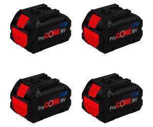 Lot de 4 batteries BOSCH GBA ProCore (18V - 8,0 Ah)