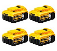 Lot de 4 batteries DeWALT DCB184P4 (18 V - 5,0 Ah)