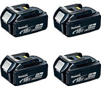 Lot de 4 batteries MAKITA BL1850 (18V - 5,0 Ah)