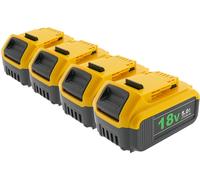 lot de 4 batteries rechargeables PATONA DeWalt DCB184 18V XR 5.0Ah