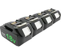 lot de 4 batteries rechargeables PATONA Makita BL1850 LED 18V 5.0Ah