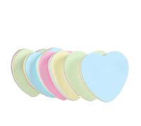 Lot de 4 blocs-notes autocollants colorés en forme cœur, notes autocollantes, marque-pages, fournitures scolaires et bureau pour Prise de Notes