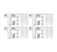 Lot de 4 bloqueurs de fenêtre blancs pour une sécurité supplémentaire - Verrou de porte / fenêtre en UPVC - Facile à installer - Serrure de fenêtre blanche