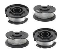 Lot de 4 bobines de fil 1 couvercle de bobine bobine de fil de rechange, bobine de fil de rechange pour débroussailleuse Compatibles avec Einhell GE-CT 18/28 Li TC(4pcs)