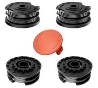 Lot de 4 bobines de fil compatibles Bosch AdvancedGrassCut 36 ART 30-36 LI 24 24+ 27 27+ 30 30+. Rechange pour F0168003 - 4+1