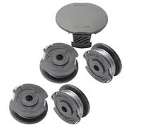 Lot de 4 Bobines de Fil F016800569 et F016800385 avec 1 Couvercle F016F05320, Compatibles avec Bosch EasyGrassCut 23, 26, 18, 18-230, 18-260