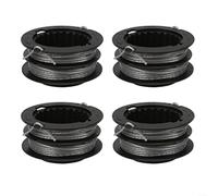 Lot de 4 bobines de fil pour Greenworks & pour coupe-bordure, bobine de rechange SB00L00 avec design torsadé pour modèles ST60V ST80L200 de 5 m