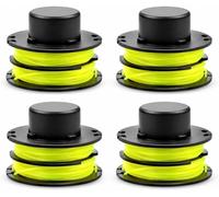 Lot de 4 bobines de fil RAC119 RAC149 pour coupe-bordures électrique Ryobi Ryobi RLT3525 RLT3025F, RLT3025S, RLT3525S, RLT2523, RLT3525, RLT3123 avec filetage