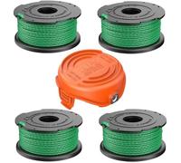Lot de 4 Bobines de Rechange pour BLACK+DECKER A6486-XJ Coupe-Bordures,Avec1 Capuchon de Coupe 90583594