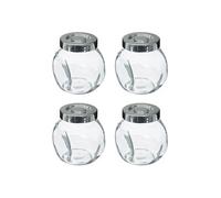 - Lot de 4 Bocaux à Epices "Loupa" 200ml Transparent