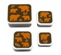 Lot de 4 boîtes à goûter Ours