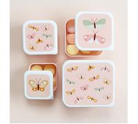 Lot de 4 boîtes à goûter Papillons - A Little Lovely Company