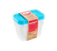 Lot de 4 Boîtes de conservation congélation 750 ml fredo fresh - Bleu