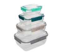 Lot de 4 boîtes ""Klic"" rectangle en plastique - 5 five simply smart