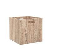 Lot de 4 Boites de rangement en bois Naturel - L. 30.5 x P. 30.5 x H. 30.5 cm --