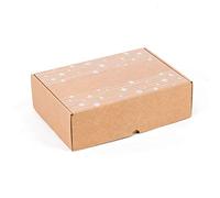 Lot de 4 boîtes en carton avec motif de Noël automatiques 30 x 22 x 8 cm
